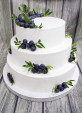 заказать торт с голубикой свадебный
